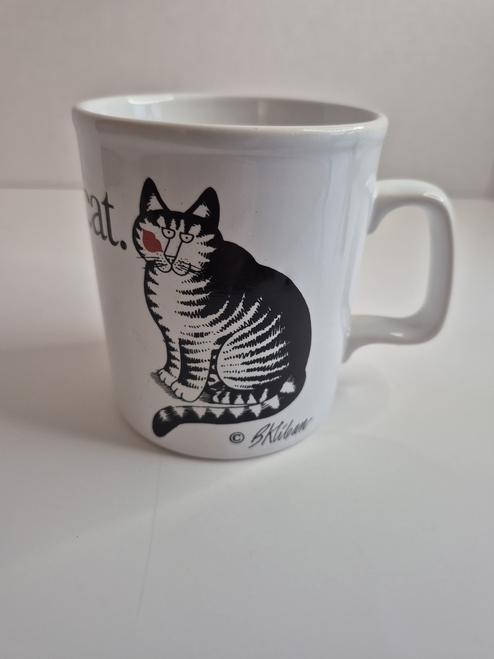 Vintage B. Kliban Love a Cat Coffee Cup Tea Mug Kiln Craft England 70s 80s MCM